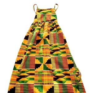 Girls Kente cloth dress